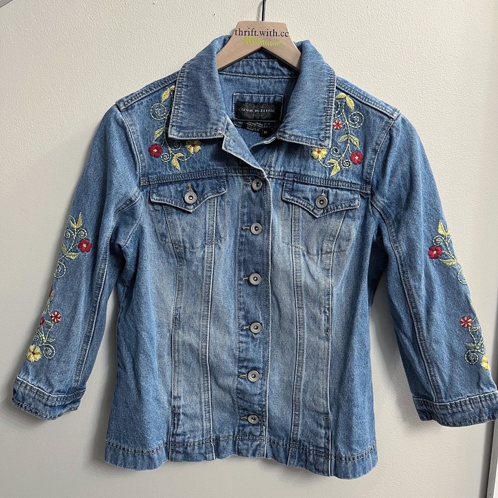 SOLD Embroidered Jean Jacket